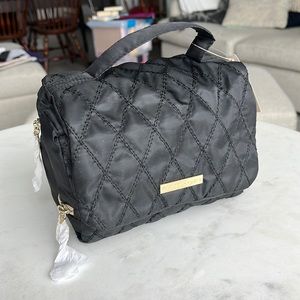 Victoria’s Secret Black Quilted Makeup Cosmetic Pouch